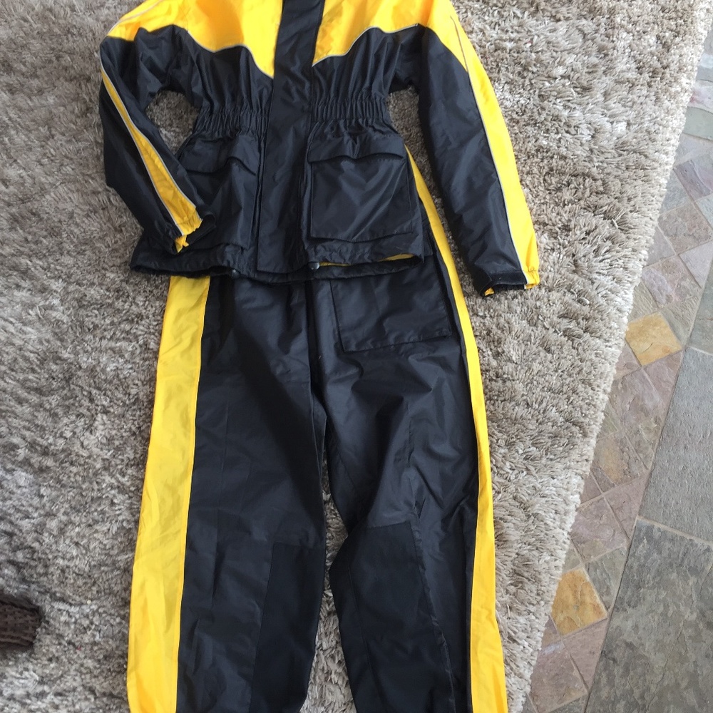 Reflective Waterproof Rain jacket and pants for Motorcycle riders